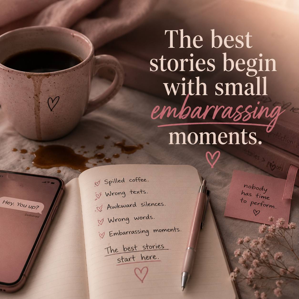 The Best Stories Begin with Small Embarrassing Moments